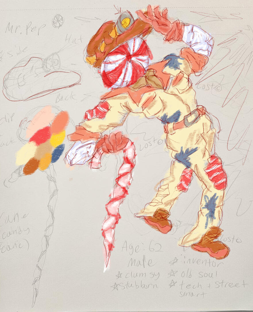 Mr. Pep Color Study