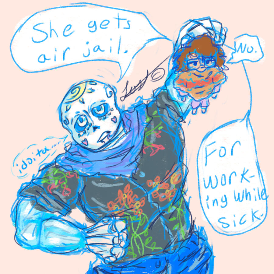 Hugo and sick mini me